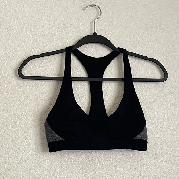 Lululemon Box It Out Sports Bra 4 Black Grey - Picture 3 of 9